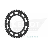 Sprocket Rear 525-45T Steel