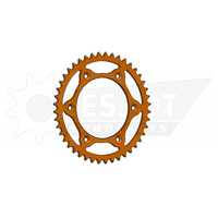 Sprocket Rear 520-44T Ultralight Steel Orange