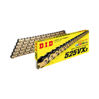 DID Chain 525 VX3 X-Ring Gold - 124 Links