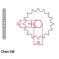 Sprocket Front 530-17T