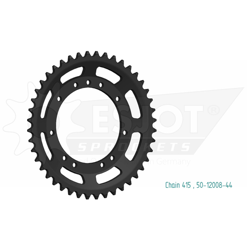 Sprocket Rear 415-44T Steel