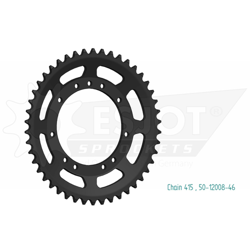 Sprocket Rear 415-46T Steel