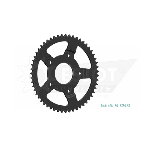 Sprocket Rear 428-55T Steel