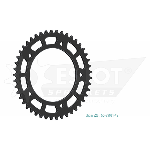 Sprocket Rear 525-45T Steel