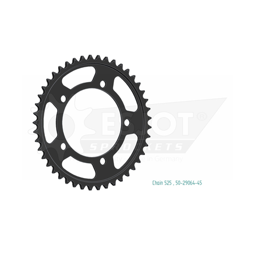 Sprocket Rear 525-45T Steel