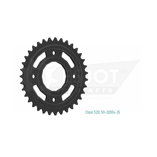 Sprocket Rear 520-35T Steel