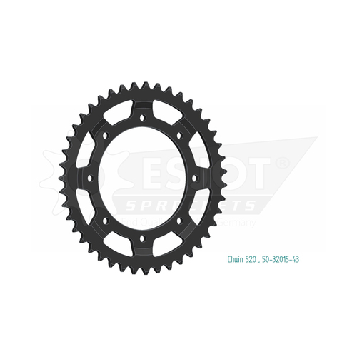 Sprocket Rear 520-43T Steel
