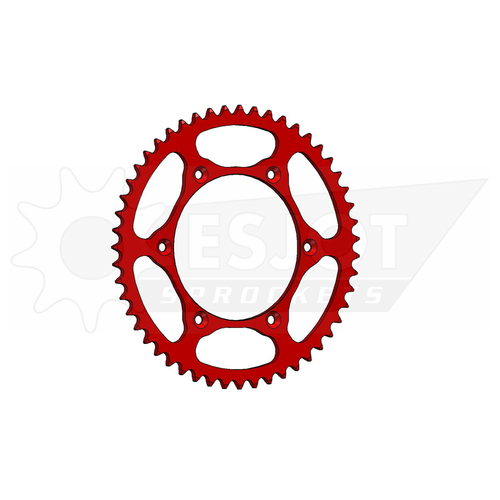 Sprocket Rear 520-51T Ultralight Steel Red