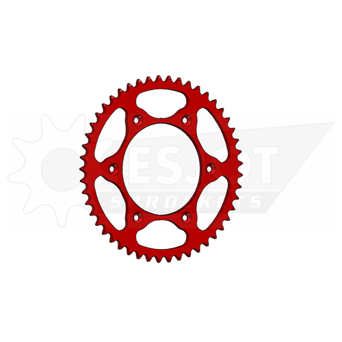Sprocket Rear 520-49T Ultralight Steel Red