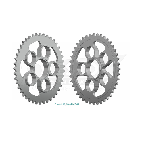 Sprocket Rear 520-43T Steel