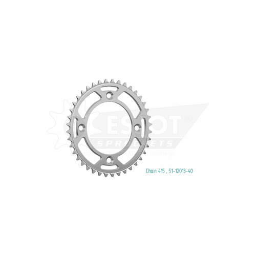 Sprocket Rear 415-40T Alloy