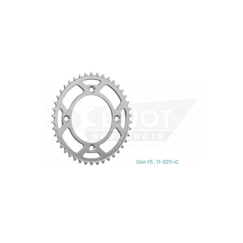 Sprocket Rear 415-42T Alloy