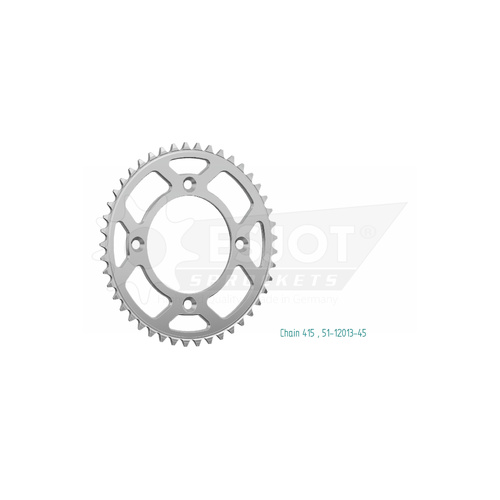 Sprocket Rear 415-45T Alloy