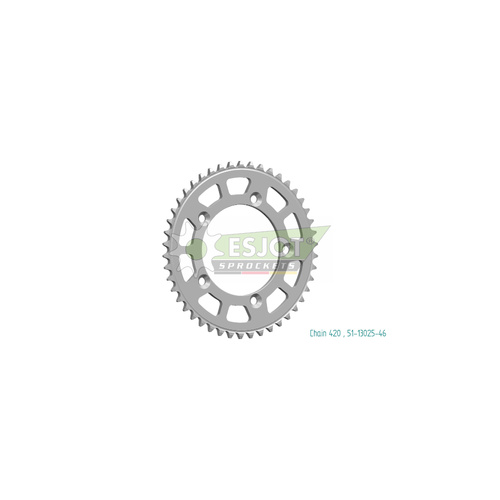 Sprocket Rear 420-46T Alloy