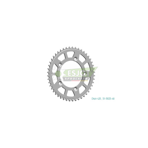 Sprocket Rear 420-48T Alloy