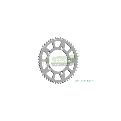 Sprocket Rear 420-50T Alloy