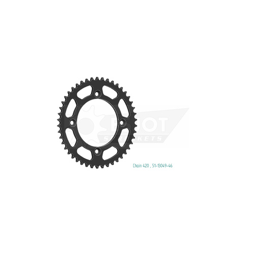 Sprocket Rear 420-46T Alloy