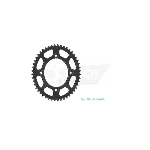 Sprocket Rear 420-48T Alloy
