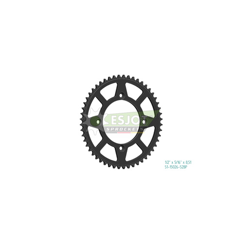 Sprocket Rear 428-52T Alloy