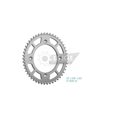 Sprocket Rear 428-49T Alloy