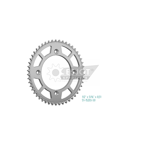 Sprocket Rear 428-50T Alloy