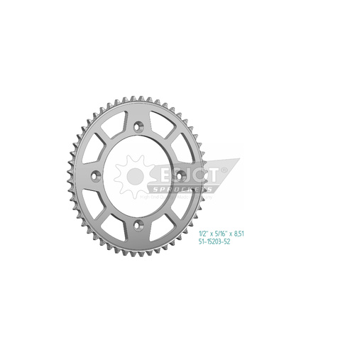 Sprocket Rear 428-52T Alloy