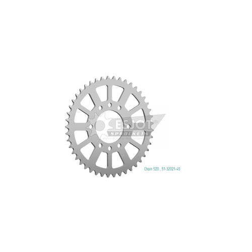 Sprocket Rear 520-45T Alloy