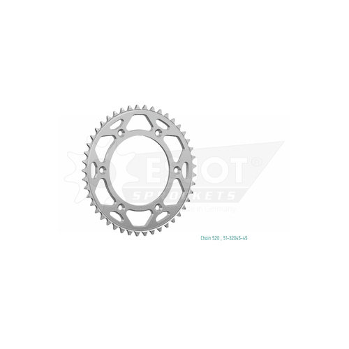 Sprocket Rear 520-45T Alloy