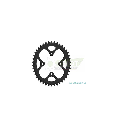 Sprocket Rear 520-42T Alloy