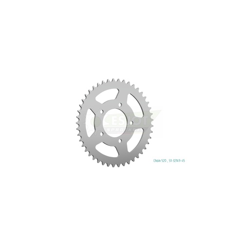 Sprocket Rear 520-45T Alloy - Marchesini