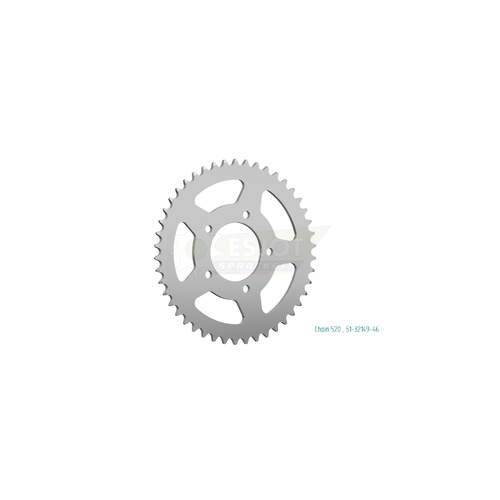 Sprocket Rear 520-46T Alloy - Marchesini