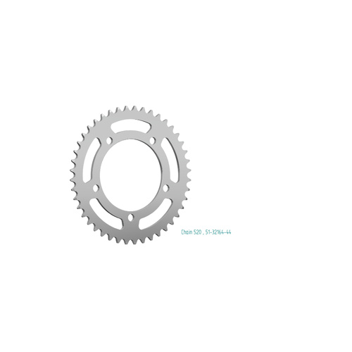 Sprocket Rear 520-44T Alloy