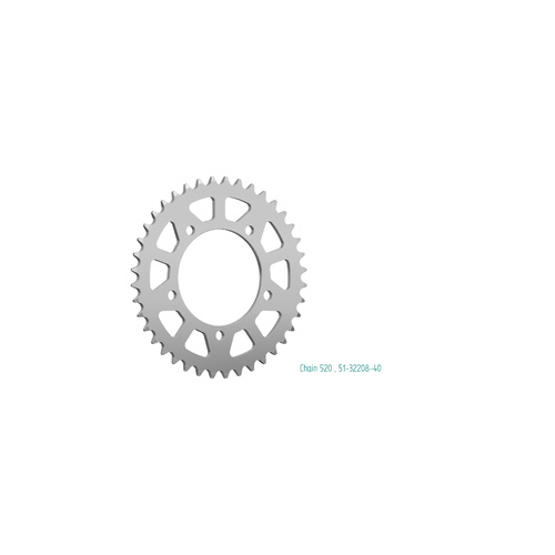Sprocket Rear 520-40T Alloy