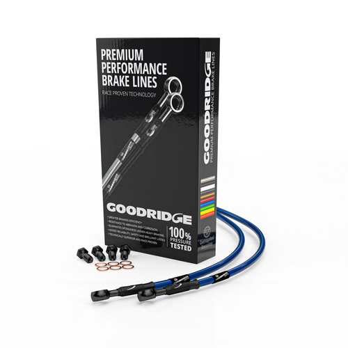 Braided Brake Line Blue